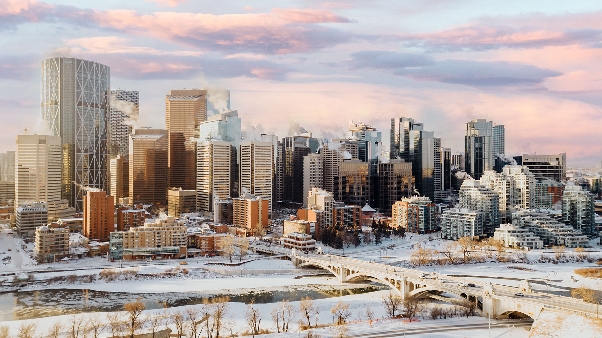 Calgary Winter City Photo