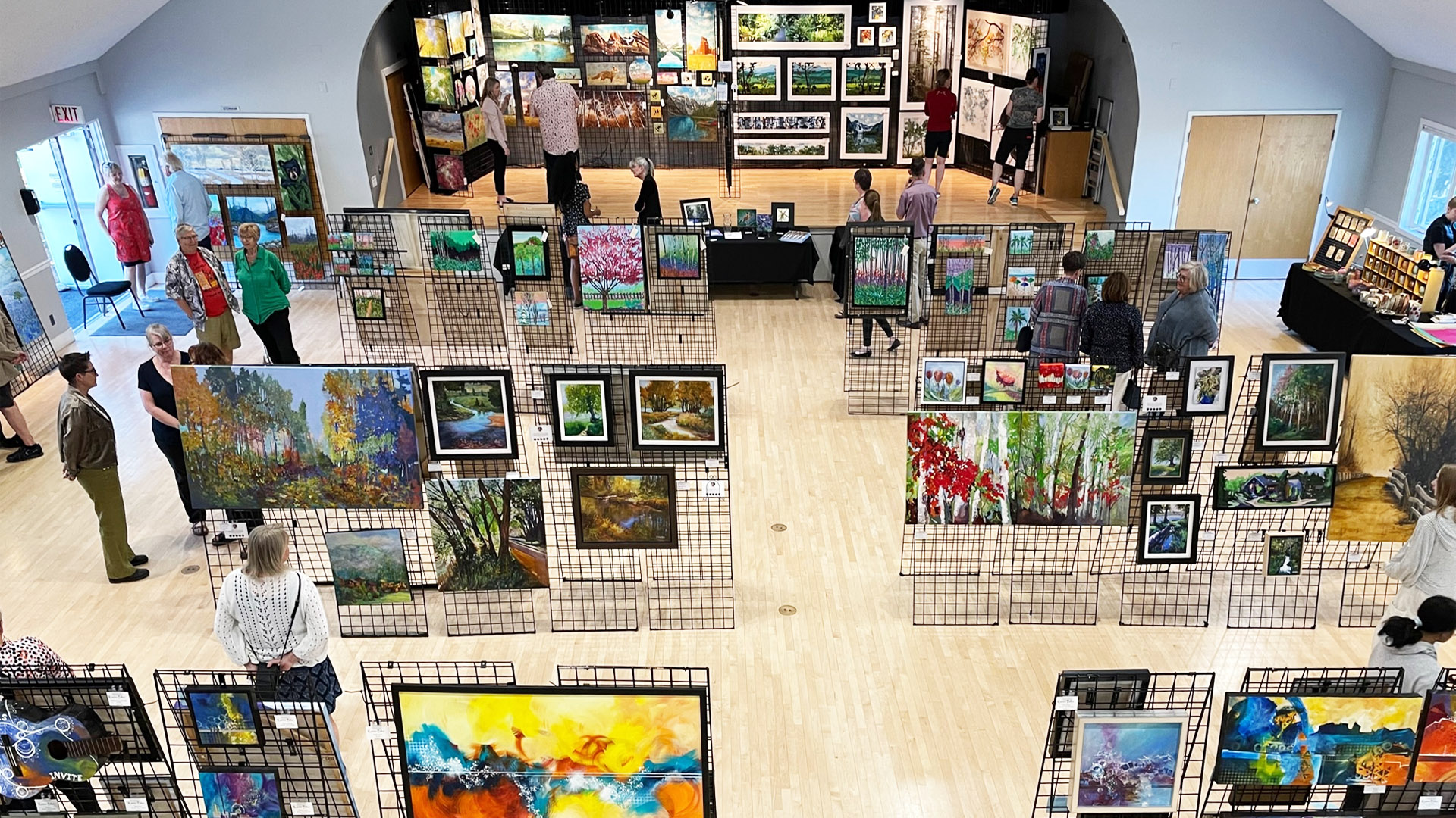 2023 Spring Show photo from upstairs