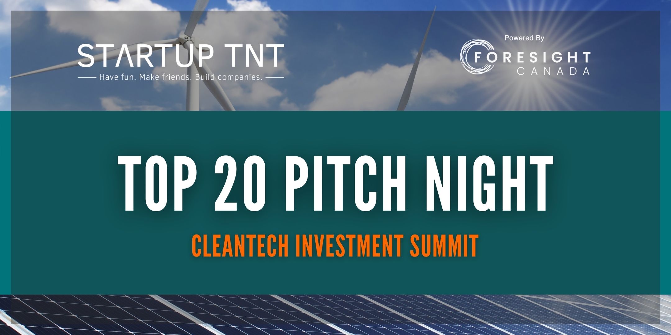 Top 20 Pitch Night Cleanteach Summit 2022 Eventbrite Banner